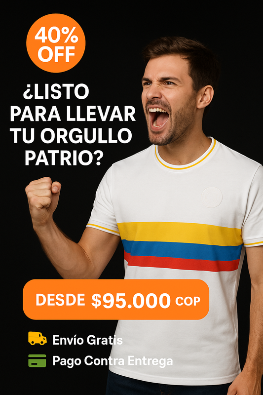 Camiseta Oficial Colombia 100 Años Hombre