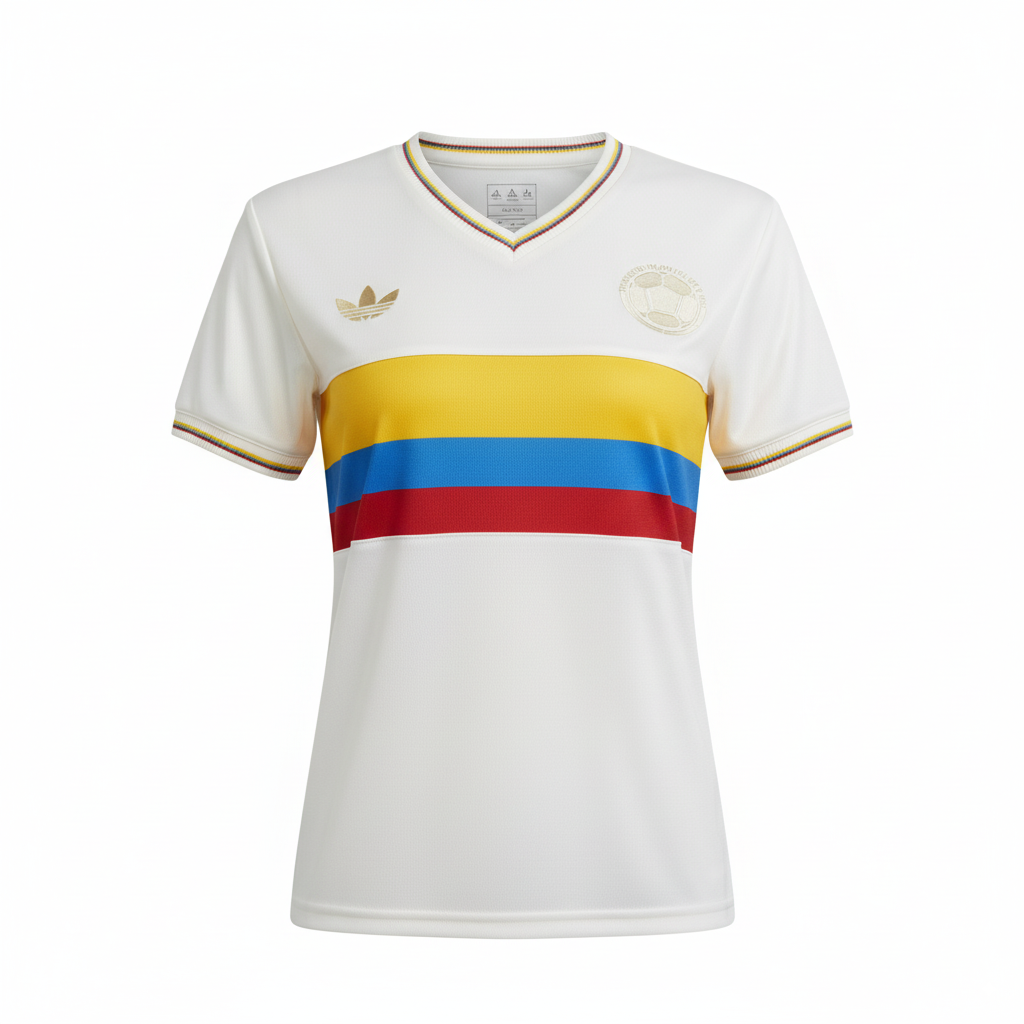 Camiseta Oficial Colombia 100 años Mujer