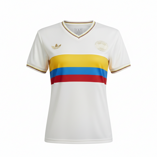 Camiseta Oficial Colombia 100 años Mujer