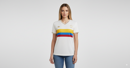 Camiseta Oficial Colombia 100 años Mujer